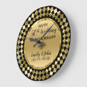 幾何学模様 – 50周年記念 ラージ壁時計 (傾斜)