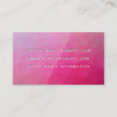 幾何学模様 | QRコード名刺 名刺 (裏面)