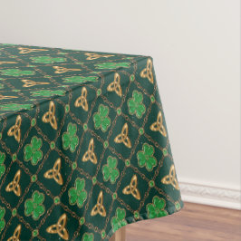 幾何学模様St patricks dayケルトTriskeleシャムロック テーブルクロス