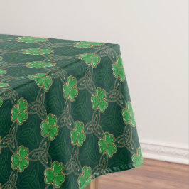 幾何学模様St patricks dayケルトTriskeleシャムロック テーブルクロス