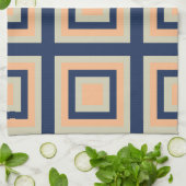 幾何学正方形の幾何学的パターン キッチンタオル (折り畳み)