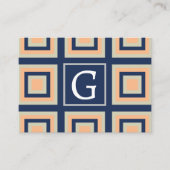 幾何学正方形の幾何学的パターン 名刺 (正面)