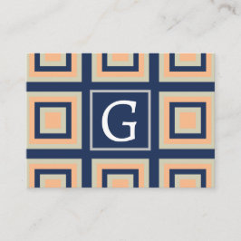 幾何学正方形の幾何学的パターン 名刺