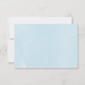 幾何学水彩結婚式レセプションカード 招待状 (裏面)