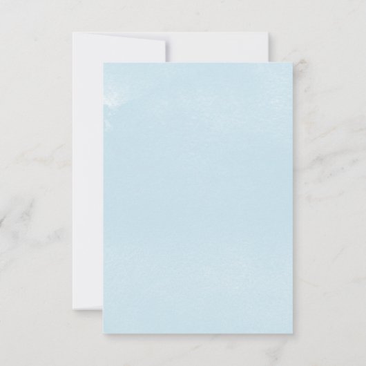 幾何学水色の歌のリクエストRSVPカード 出欠カード (裏面)