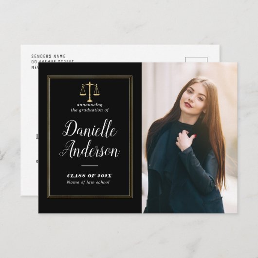 幾何学法学学校卒業発表 ポストカード (正面/裏面)