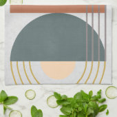 幾何学法面展開III キッチンタオル (折り畳み)