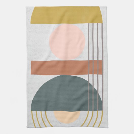 幾何学法面展開III キッチンタオル (縦)