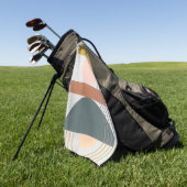 幾何学法面展開III ゴルフタオル (グリーン)