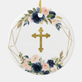 幾何学海軍赤面フローラゴッドマザー記念 セラミックオーナメント (裏面)