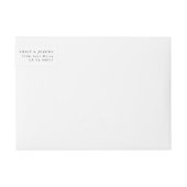 幾何学灰色の金ゴールド結婚ギャツビー ラップアラウンドラベル (正面)