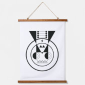 幾何学牛 – Ox〔占星術の〕十二宮図 吊り下げ型タペストリー (正面)