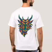 幾何学獣ホーンドガーディアンTシャツ ジオメ Tシャツ (裏面)