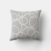 幾何学白丸抽象芸術グモダンレイ クッション (裏面)