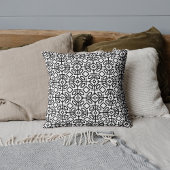 幾何学白黒クッシパターン(の模様が)あるョン クッション