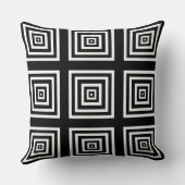 幾何学白黒クッシモダンョン クッション (裏面)