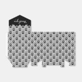 幾何学白黒感謝していギフトボックス フェイバーボックス (折り畳みなし)