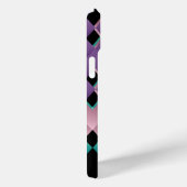 幾何学的おもしろいピンクと紫の色 Case-Mate iPhoneケース (裏面 / 右)