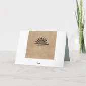 幾何学的かわいらしマザーズデイカード(ハート付き) シーズンカード (裏面)