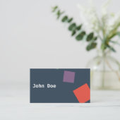 幾何学的でモダンな名刺 名刺 (スタンド正面)