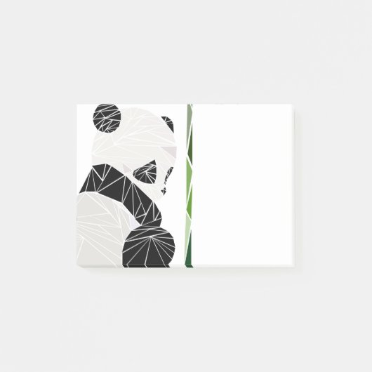 幾何学的で悲しいパンダ ポストイット (正面)