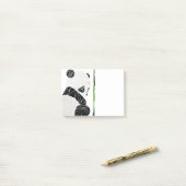 幾何学的で悲しいパンダ ポストイット (デスク上)