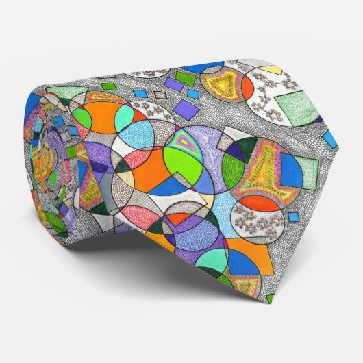 幾何学的で抽象的なタイ ネクタイ (ロール)