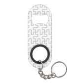 幾何学的で抽象的な床のデザイン キーホルダー栓抜き (裏面)