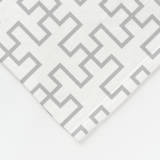 幾何学的で抽象的な床のデザイン フリースブランケット (角)