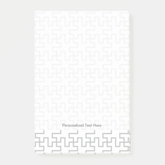 幾何学的で抽象的な床のデザイン ポストイット (正面)