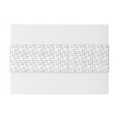 幾何学的で抽象的な床のデザイン 招待状ベリーバンド (裏面例)