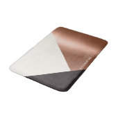 幾何学的で抽象的な色のブロック バスマット (アングル)