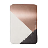 幾何学的で抽象的な色のブロック バスマット (正面縦)