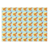 幾何学的で装飾的なアンデスコンドルの鳥 テーブルクロス (正面(横))