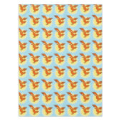 幾何学的で装飾的なアンデスコンドルの鳥 テーブルクロス (正面)