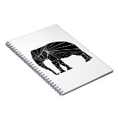 幾何学的で黒い象 ノートブック (右側)