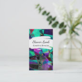 幾何学的で、カラフルで、汚い抽象美術2 名刺 (スタンド正面)