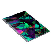 幾何学的で、カラフルで、汚い抽象美術 ノートブック (右側)