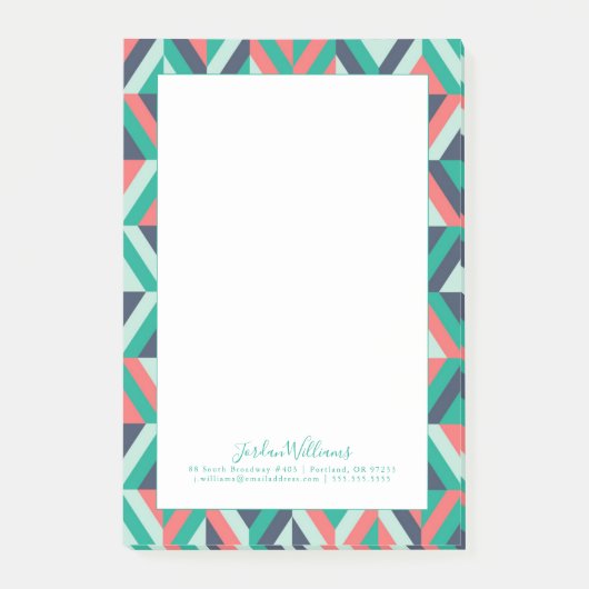 幾何学的なあなたの一流の|の世紀半ばのモダンを加えて下さい ポストイット (正面)