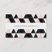 幾何学的なあなたの一流の|手描きの三角形を加えて下さい 名刺 (裏面)