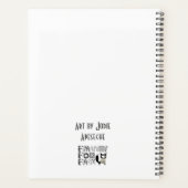 幾何学的なかわいいラビットデイリープランナー プランナー手帳 (裏面)