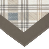 幾何学的なアクセントを持つ自然なトーンテーブルクロス テーブルクロス (アングル)