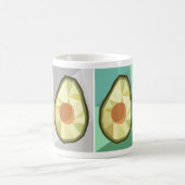 幾何学的なアボカドのマグ コーヒーマグカップ (中央)
