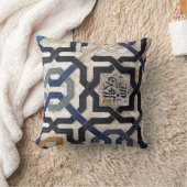 幾何学的なアラベスク クッション (ブランケット)