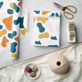 幾何学的なアートの繰り返しパターン ラッピングペーパー