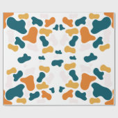 幾何学的なアートの繰り返しパターン ラッピングペーパー (フラット)