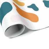 幾何学的なアートの繰り返しパターン ラッピングペーパー (ロールコーナー)