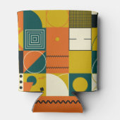 幾何学的なアートワーク：シンプルデザインシェイプ。 缶クーラー (裏面)