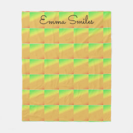 幾何学的なアート、アフリカの熱帯サンセットカラー フリースブランケット