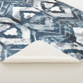 幾何学的なインディゴの抽出- シェルパブランケット (3/4)